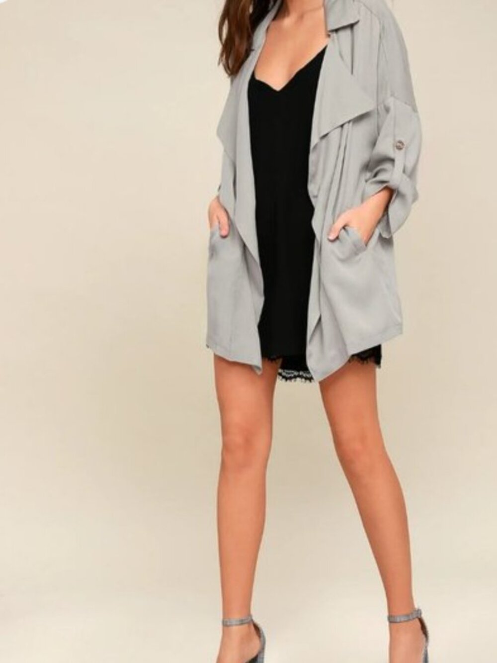 NWT Lulu's light gray jacket